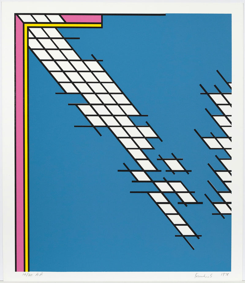 Nicholas Krushenick, Tail Gate, serigraph, 1978, prints, Caviar20, full work