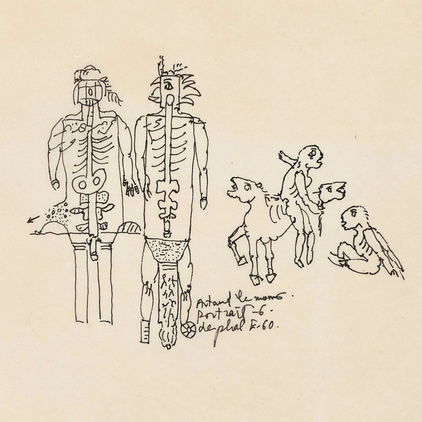NIKI DE SAINT PHALLE, “TWO DRAWINGS”, 1967 – Caviar20