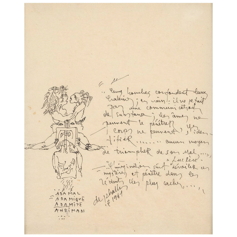 Niki de Saint Phalle two drawings 1967