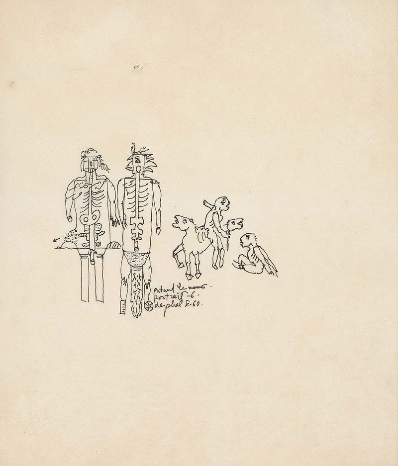 Niki de Saint Phalle two drawings 1967