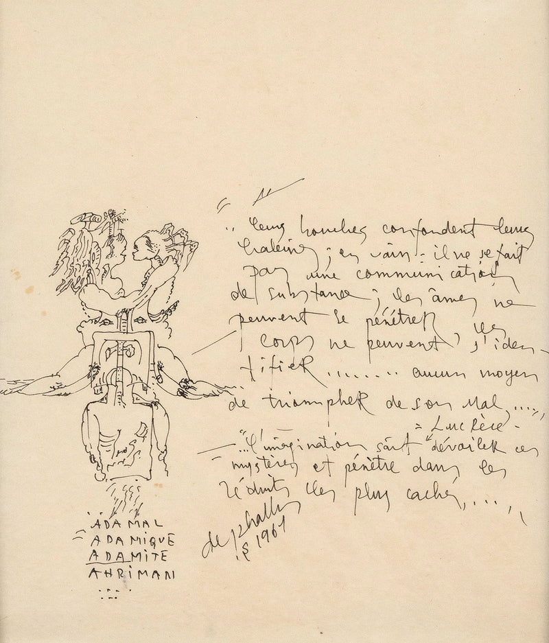 Niki de Saint Phalle two drawings 1967