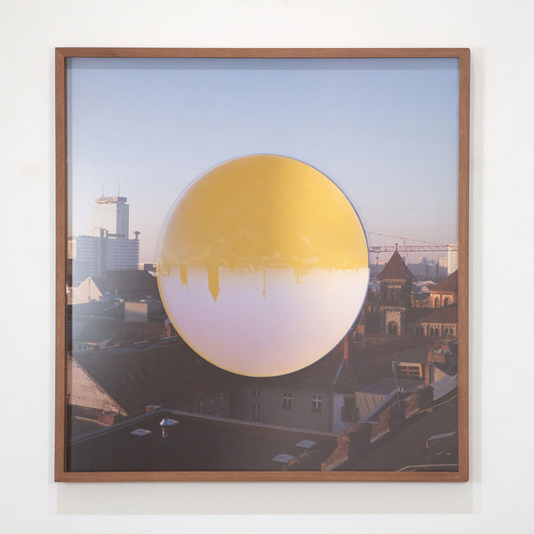 Olafur Eliasson, original art Caviar20 Toronto Art Gallery, "Your Reversed Berlin"  2016  Color-print on Fuji crystal archive II paper (matte)  Mounted on dibond, color-effect filter glass  From an edition of 40  34"H 34"W (work)  5.5"H 35.5"W (framed)  Very good condition.  Published by Canadian Friends of the Israel Museum in consortium with Benefit Print Project.