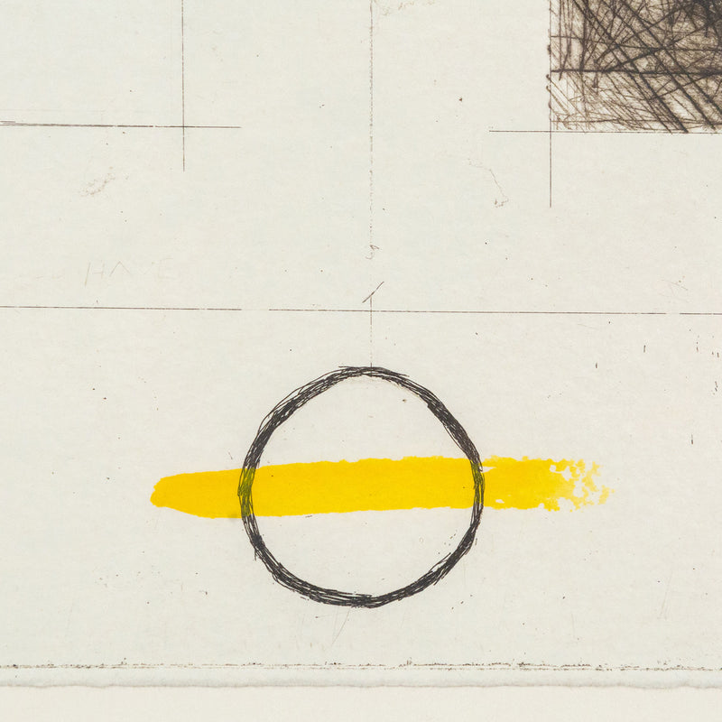Pat Steir, Large Line, Etching, 1967, Caviar20, Toronto Gallery