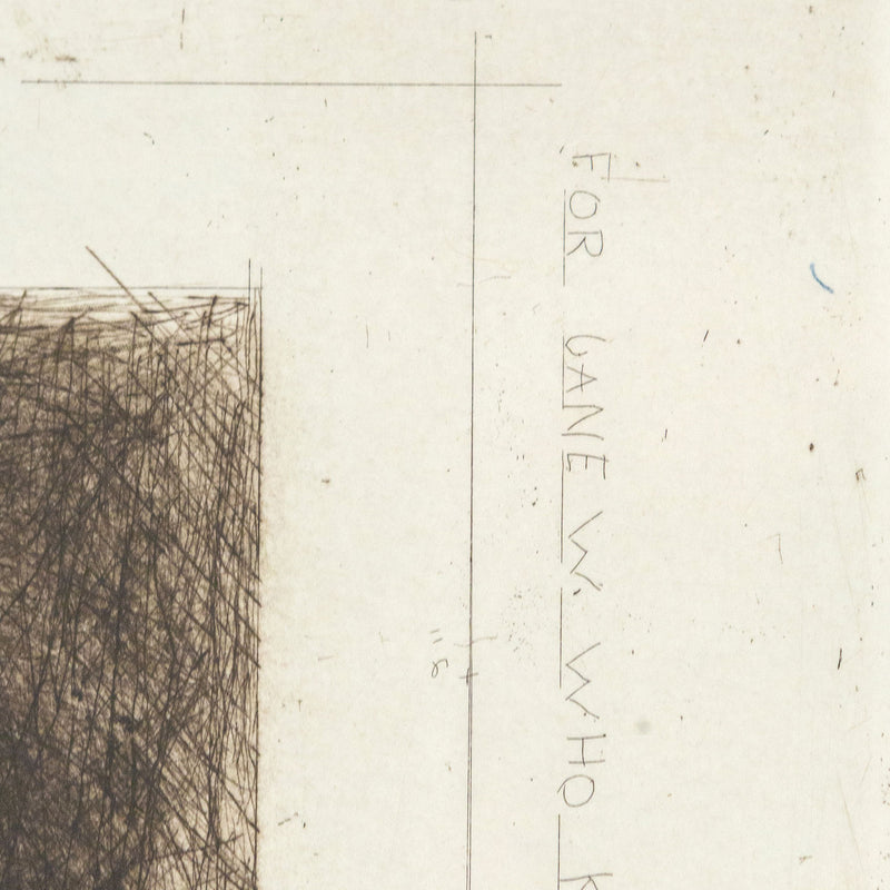 Pat Steir, Large Line, Etching, 1967, Caviar20, Toronto Gallery