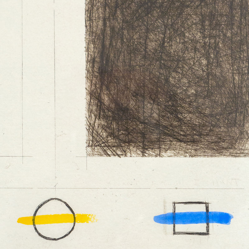 Pat Steir, Large Line, Etching, 1967, Caviar20, Toronto Gallery