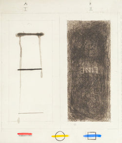 Pat Steir, Large Line, Etching, 1967, Caviar20, Toronto Gallery