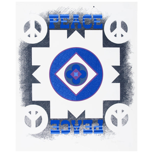 George Earl Ortman "Peace" (from the Peace Portfolio I)  1970  Silkscreen
