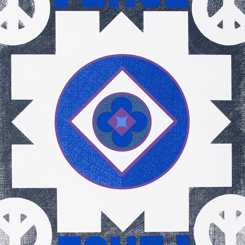 George Earl Ortman "Peace" (from the Peace Portfolio I) 1970 Silkscreen