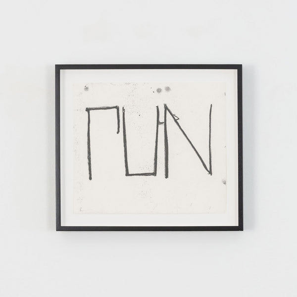Original Rashid Johnson, American Art, "Run"   USA, 2018  Softground etching  Signed and dated by the artist on verso  From an edition of 35  10"H 12"W (work)  12.5"H 14.5"W (framed)  Excellent condition