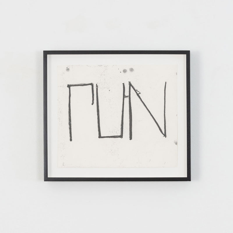 Original Rashid Johnson, American Art, "Run"   USA, 2018  Softground etching  Signed and dated by the artist on verso  From an edition of 35  10"H 12"W (work)  12.5"H 14.5"W (framed)  Excellent condition