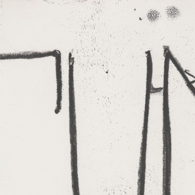 Original Rashid Johnson, American Art, "Run"   USA, 2018  Softground etching  Signed and dated by the artist on verso  From an edition of 35  10"H 12"W (work)  12.5"H 14.5"W (framed)  Excellent condition