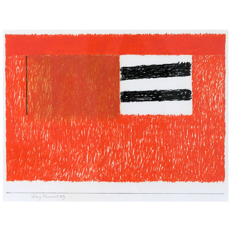 Ray Mead, Untitled (Flags), Pastel and mixed media on paper, 1979, Caviar 20,
