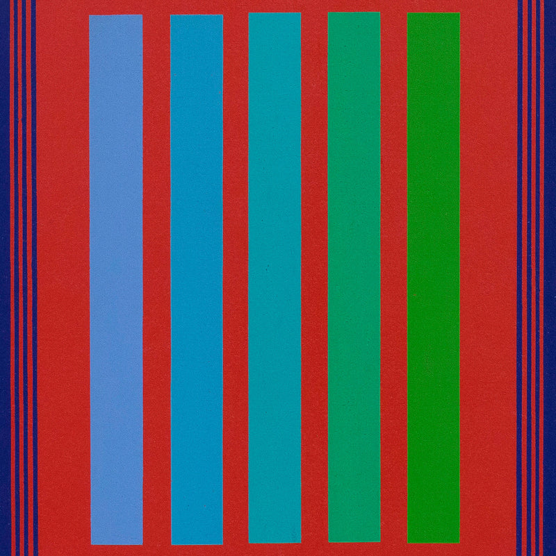 RICHARD ANUSZKIEWICZ "GREEN RANGE" SCREENPRINT, 1981