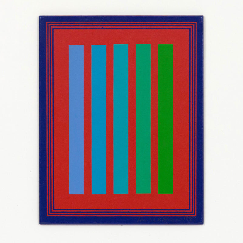 RICHARD ANUSZKIEWICZ "GREEN RANGE" SCREENPRINT, 1981