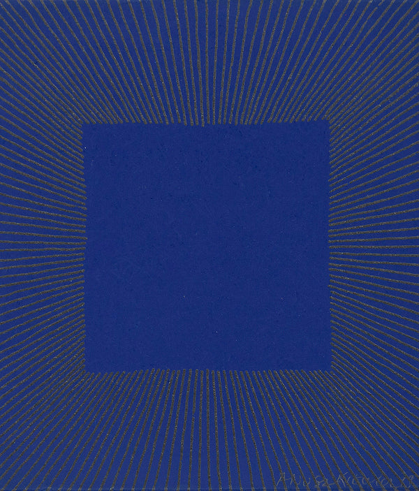 RICHARD ANUSZKIEWICZ "MIDNIGHT BLUE" SCREENPRINT, 1977
