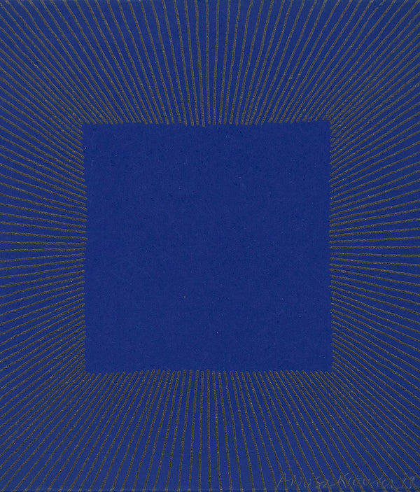 RICHARD ANUSZKIEWICZ "MIDNIGHT BLUE" SCREENPRINT, 1977