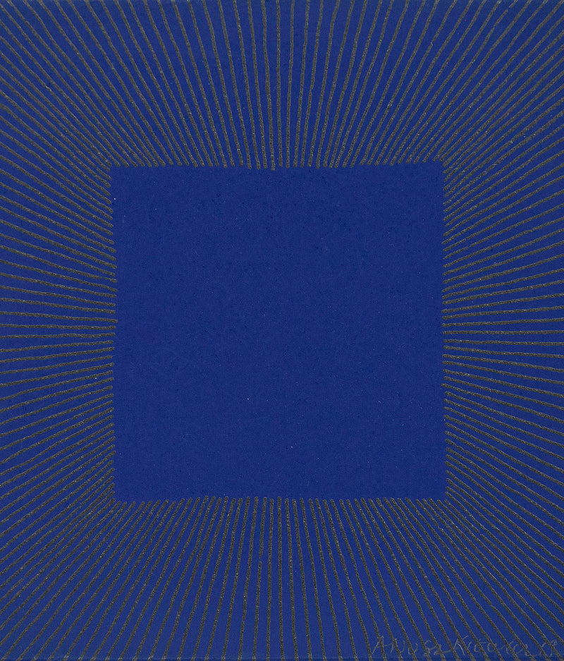 RICHARD ANUSZKIEWICZ "MIDNIGHT BLUE" SCREENPRINT, 1977
