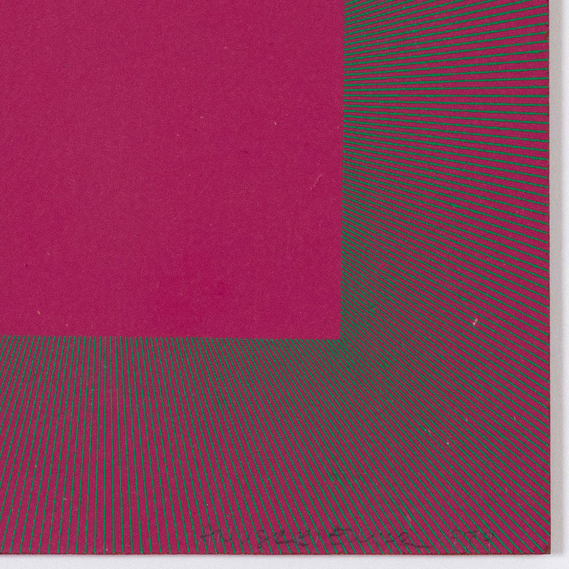 RICHARD ANUSZKIEWICZ "MAGENTA" SCREENPRINT, 1979