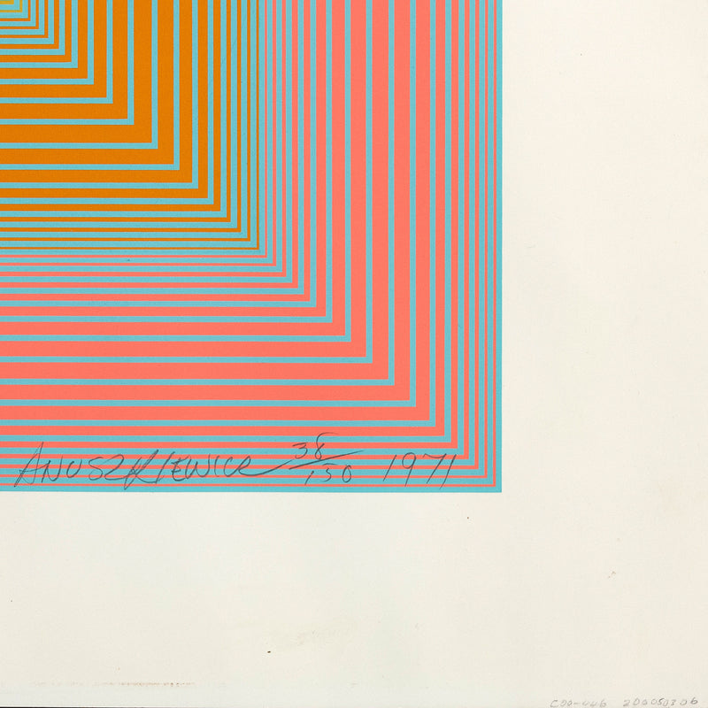 RICHARD ANUSZKIEWICZ "ROSAFIED" SCREENPRINT, 1971