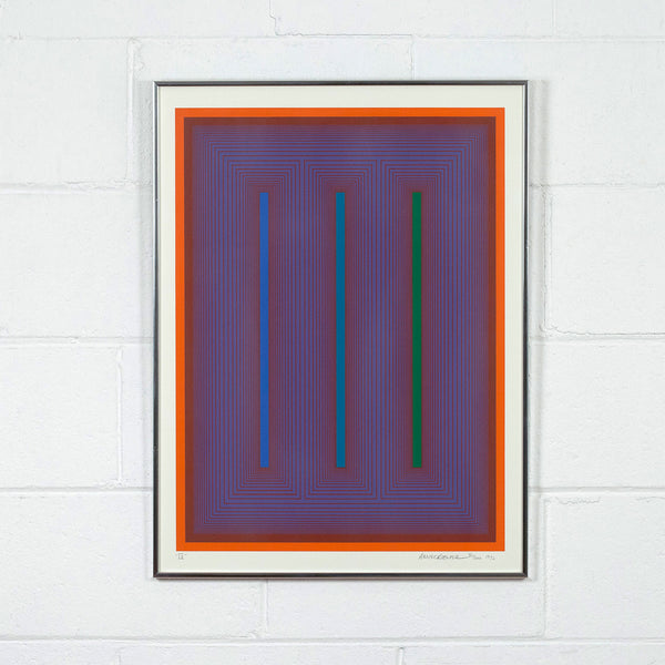 RICHARD ANUSZKIEWICZ "SEQUENTIAL IX" SCREENPRINT 1972