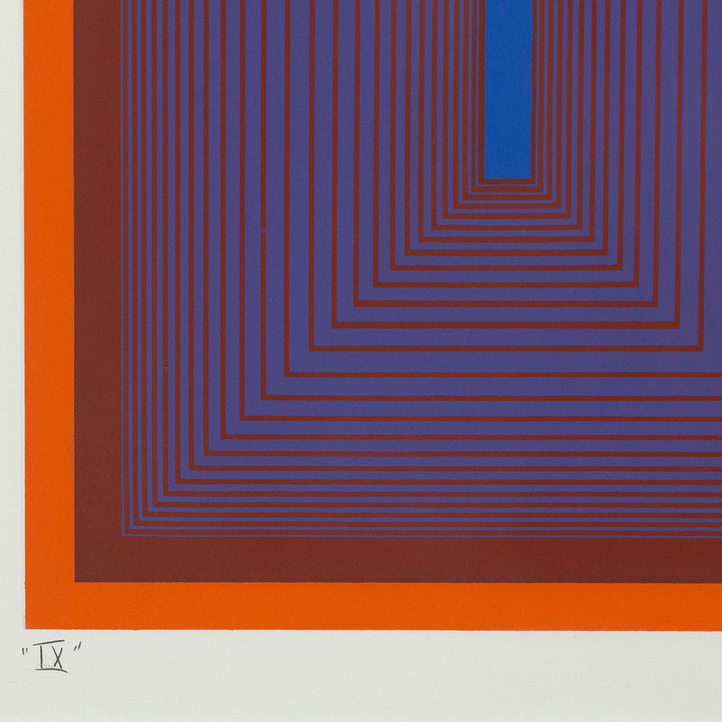 RICHARD ANUSZKIEWICZ "SEQUENTIAL IX" SCREENPRINT, 1972
