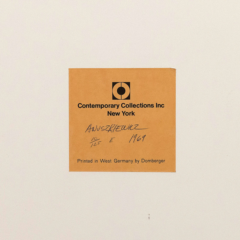 RICHARD ANUSZKIEWICZ "SPECTRAL 9 E" SCREENPRINT, 1969