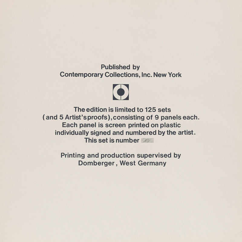RICHARD ANUSZKIEWICZ "SPECTRAL 9 E" SCREENPRINT, 1969