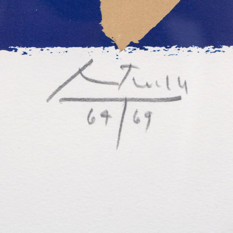 ROBERT MOTHERWELL "AMERICA-LA FRANCE VIII" LITHOGRAPH, 1984