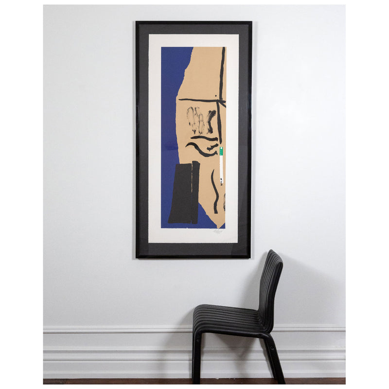 ROBERT MOTHERWELL "AMERICA-LA FRANCE VIII" LITHOGRAPH, 1984