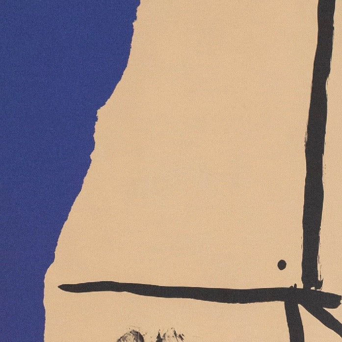 ROBERT MOTHERWELL "AMERICA-LA FRANCE VIII" LITHOGRAPH, 1984