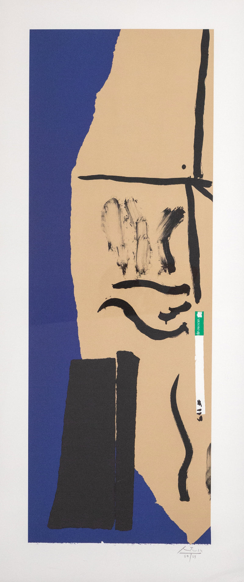 ROBERT MOTHERWELL "AMERICA-LA FRANCE VIII" LITHOGRAPH, 1984