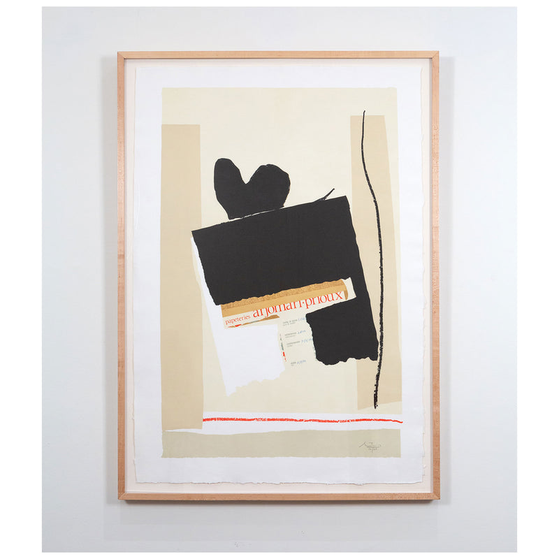 Robert Motherwell, America La France Variations IV, Lithograph, 1984, Caviar20