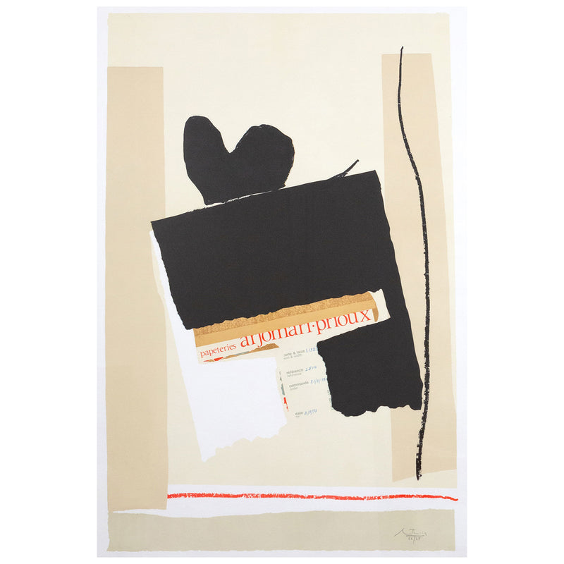 Robert Motherwell, America La France Variations IV, Lithograph, 1984, Caviar20