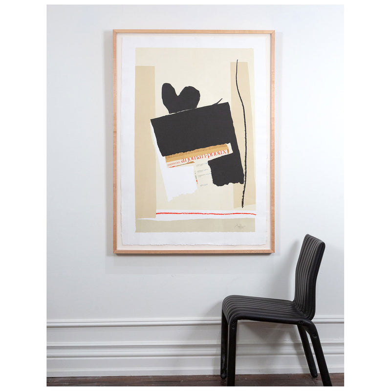 Robert Motherwell, America La France Variations IV, Lithograph, 1984, Caviar20