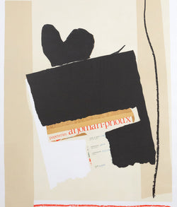 Robert Motherwell, America La France Variations IV, Lithograph, 1984, Caviar20