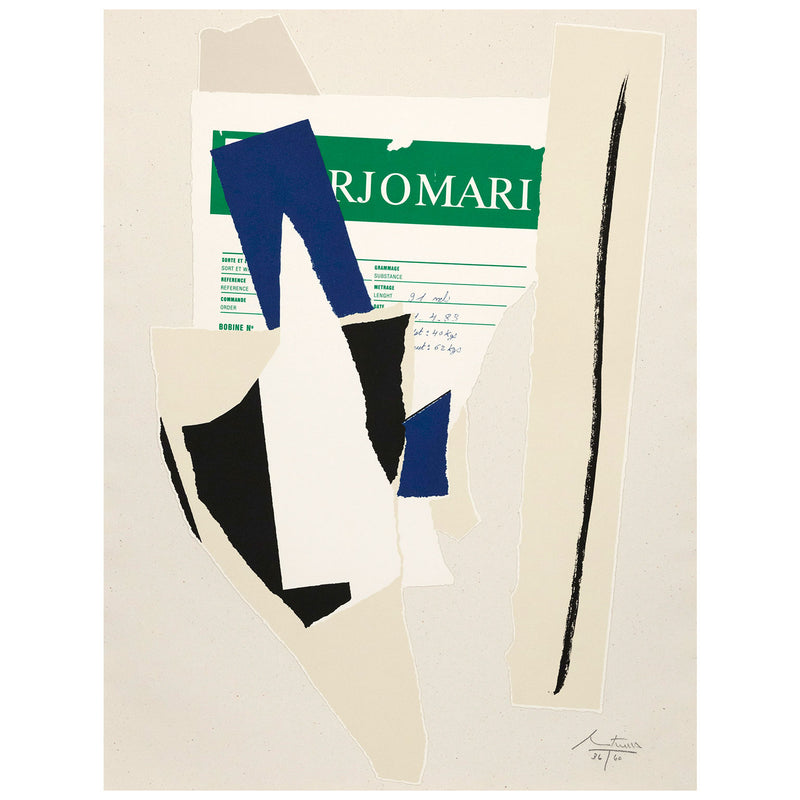 Robert Motherwell, America- LA France Variations IX, Lithograph, 1984, Caviar20 Prints