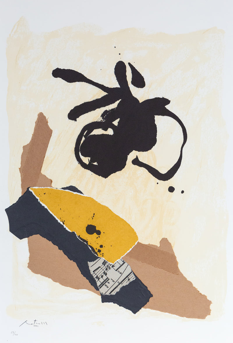 Robert Motherwell, Carpeta, Untitled, from: 12th Anniversary Galeria Joan Prats 1976-88 Portfolio, Lithograph, 1986, Caviar20, Caviar20 prints