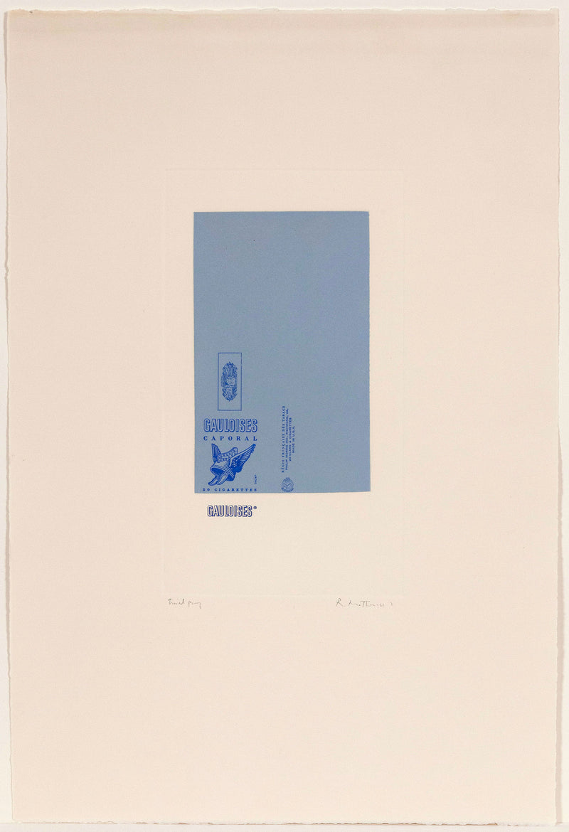 Robert Motherwell Gauloises Bleues (White) 1970 Caviar20
