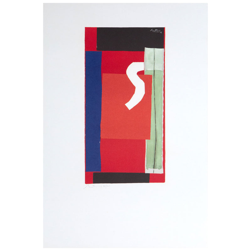Robert Motherwell, In Celebration, Offset lithograph on Rives BFK paper, 1975, Caviar20, American Abstract Painter