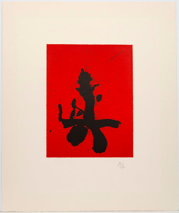 Robert Motherwell, Red Samurai, Lithograph, 1988, Caviar20, Prints
