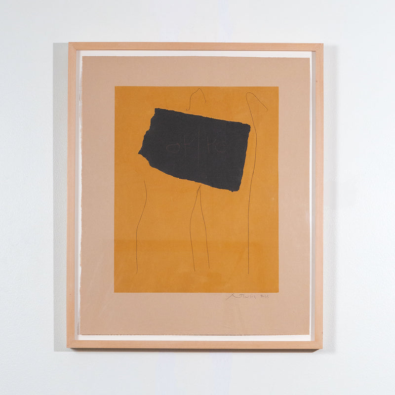 Robert Motherwell, Oy/Yo, Aquatint with etching and collage, 1978, Caviar20