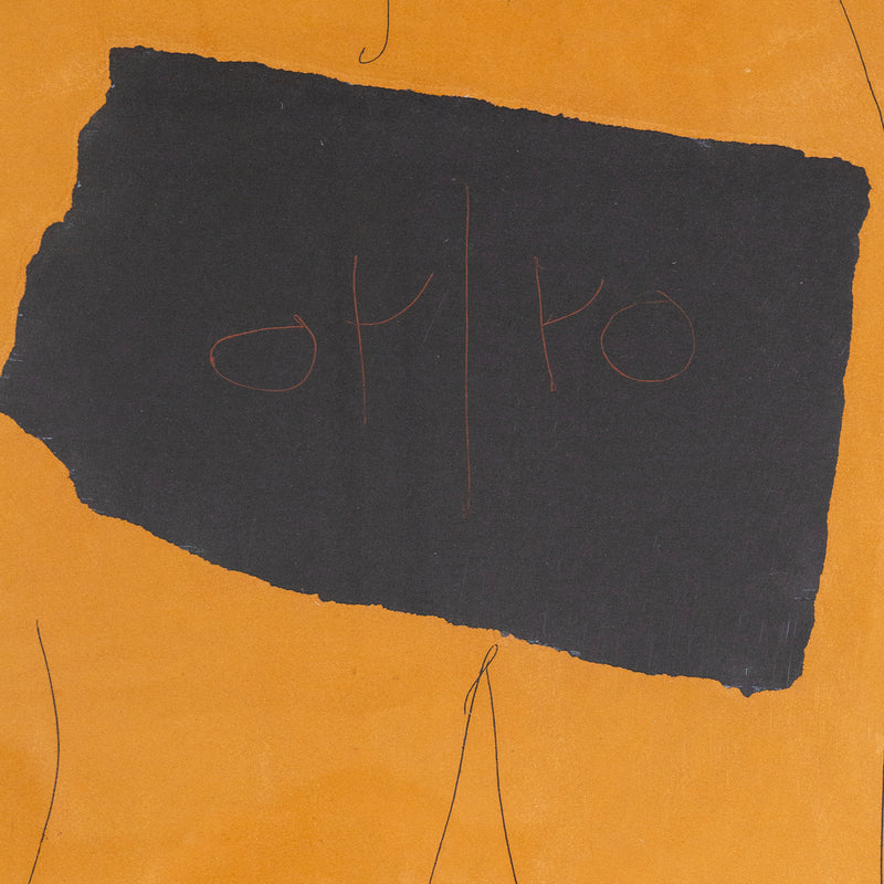 Robert Motherwell, Oy/Yo, Aquatint with etching and collage, 1978, Caviar20