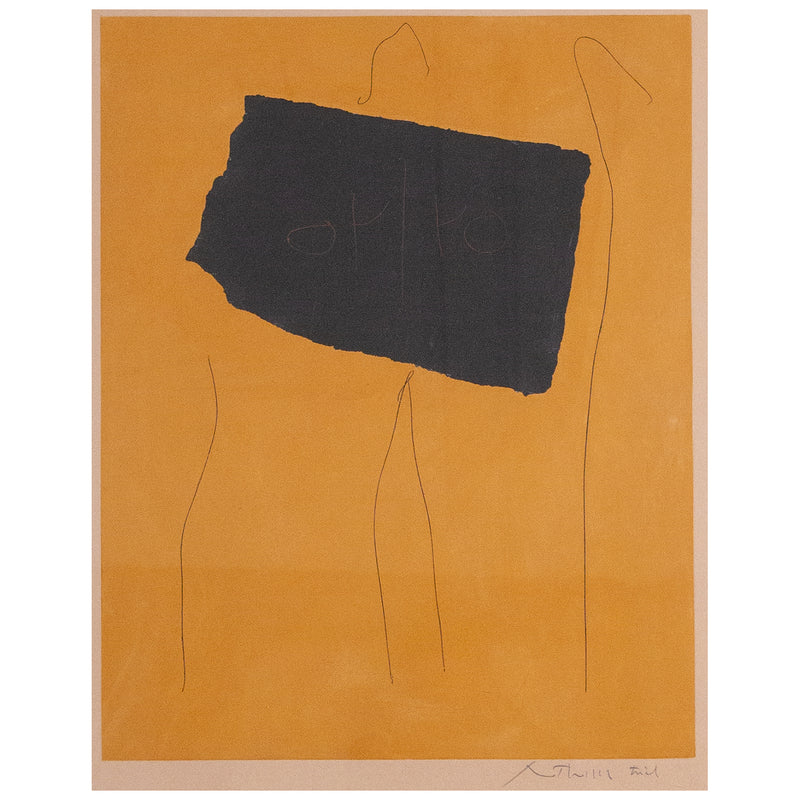 Robert Motherwell, Oy/Yo, Aquatint with etching and collage, 1978, Caviar20