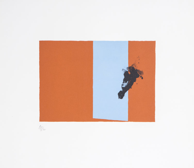 ROBERT MOTHERWELL "PARIS SUITE (AUTUMN)" LITHO, 1980