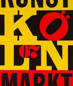 Robert Indiana, Kunst Markt Köln Exhibition Poster, Silkscreen on paper, 1967, Caviar20, American Pop Artist