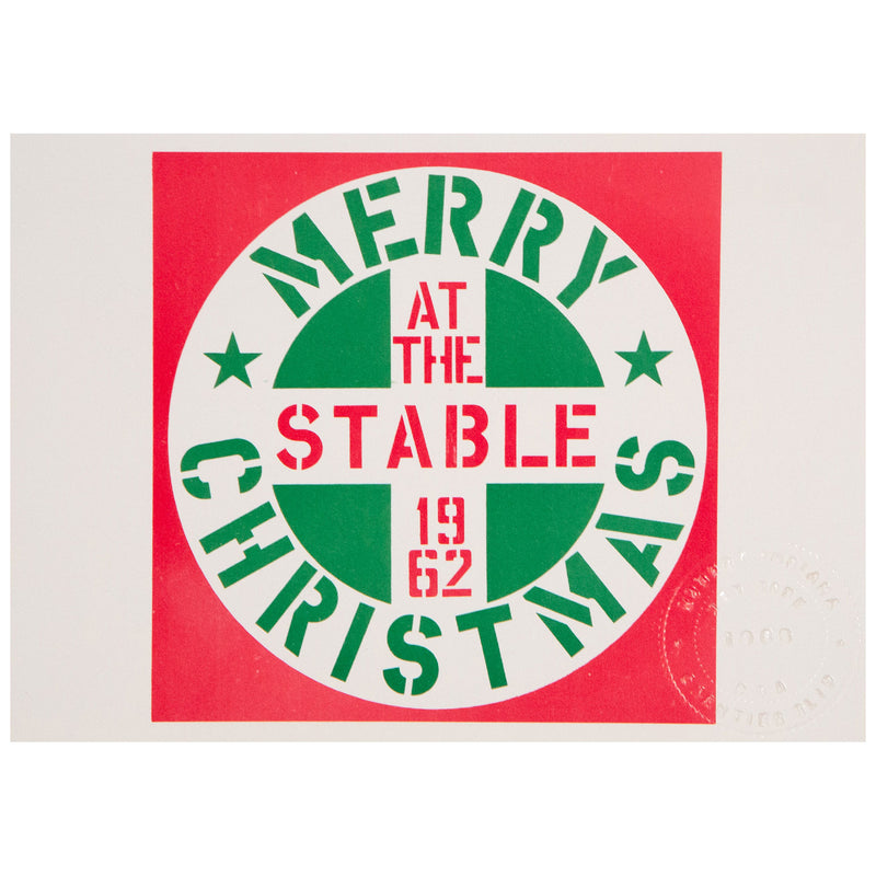 Robert Indiana, Stable Gallery Christmas Card, 1962, Caviar20, American Pop Artist