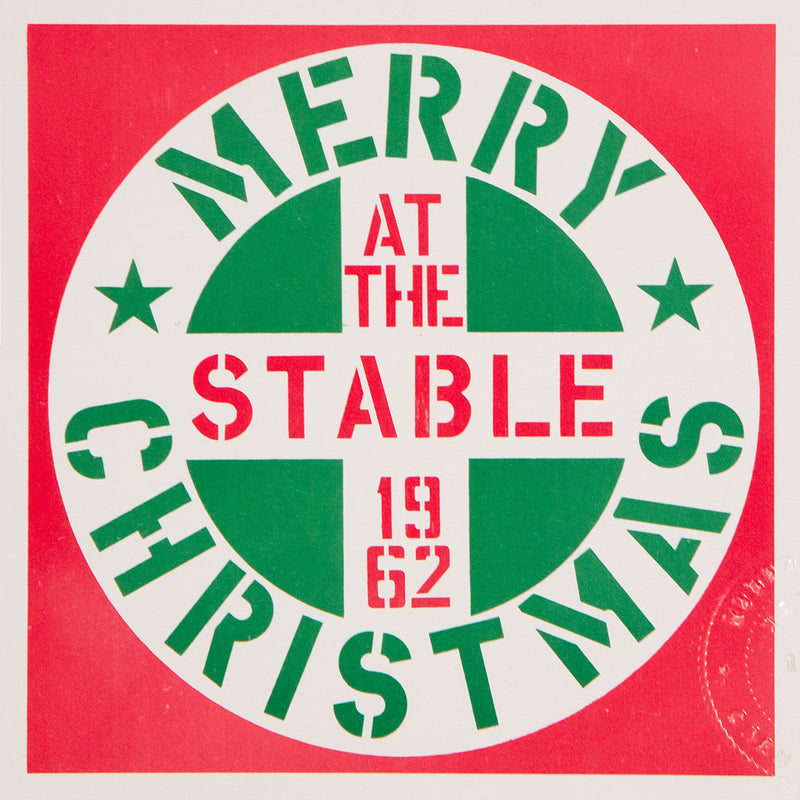 Robert Indiana, Stable Gallery Christmas Card, 1962, Caviar20, American Pop Artist