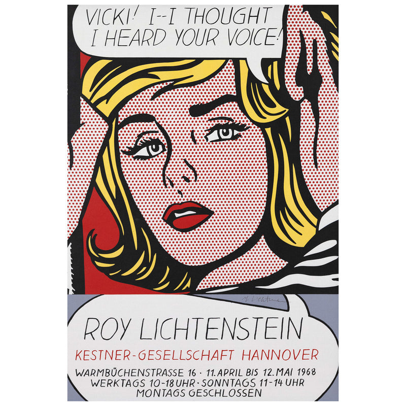 Roy Lichtenstein, Vicki, Poster, print, 1968, Caviar20