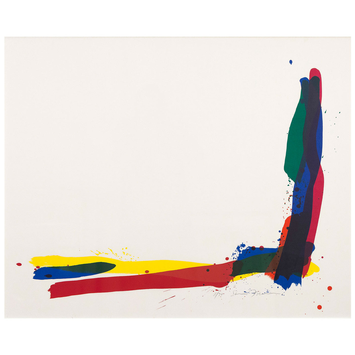 ビンテージア-トクラフトSAM FRANCIS展示会ポスター(‘72フレ-ム付き Caviar20_Sam-Francis-Turn-