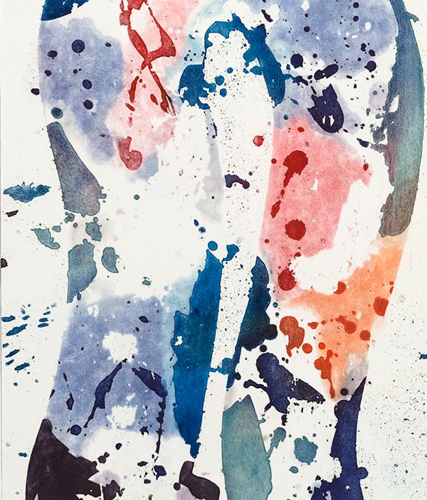 Sam Francis Caviar20 etching Tall Groove 1984